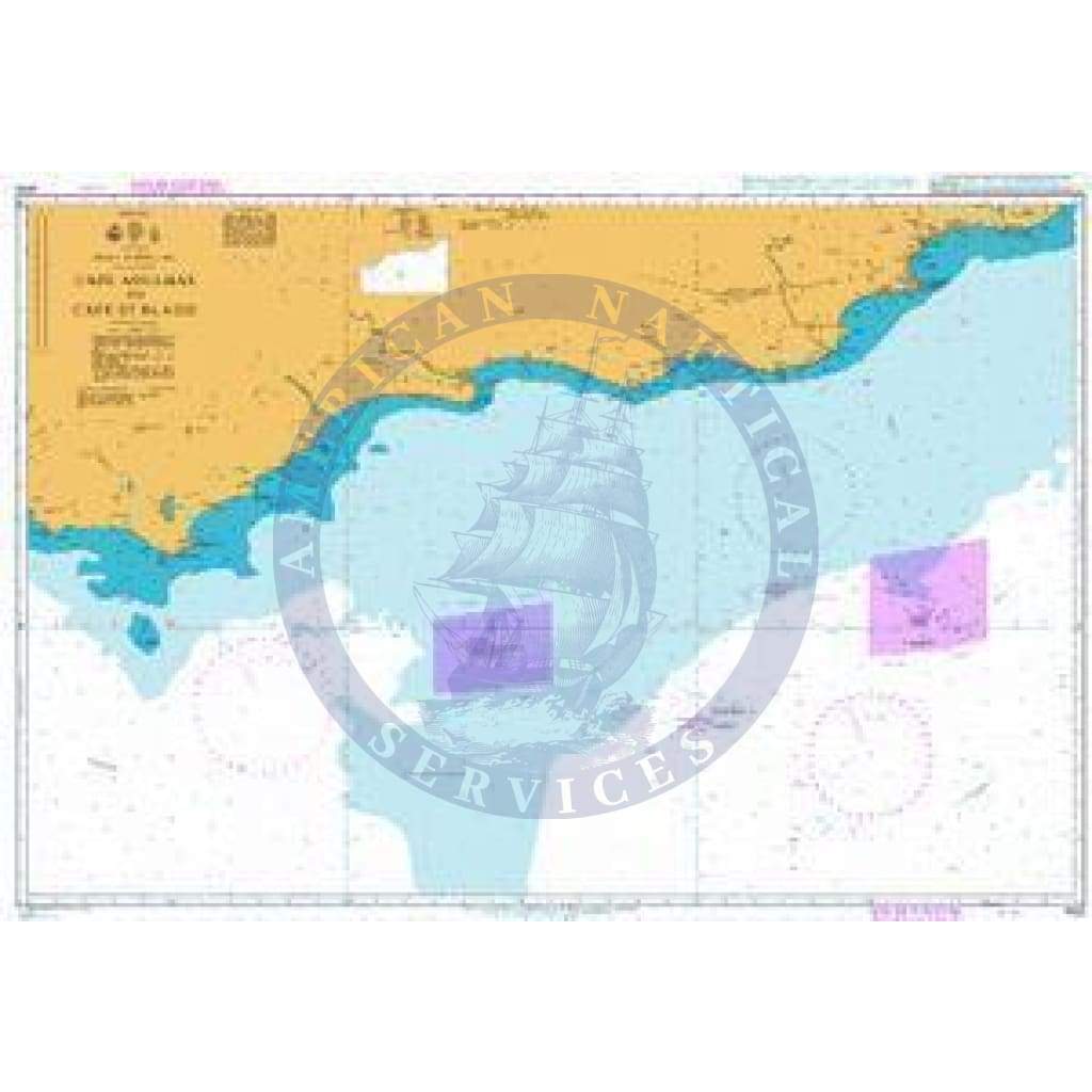 British Admiralty Nautical Chart 4153: Cape Agulhas to Cape St Blaize