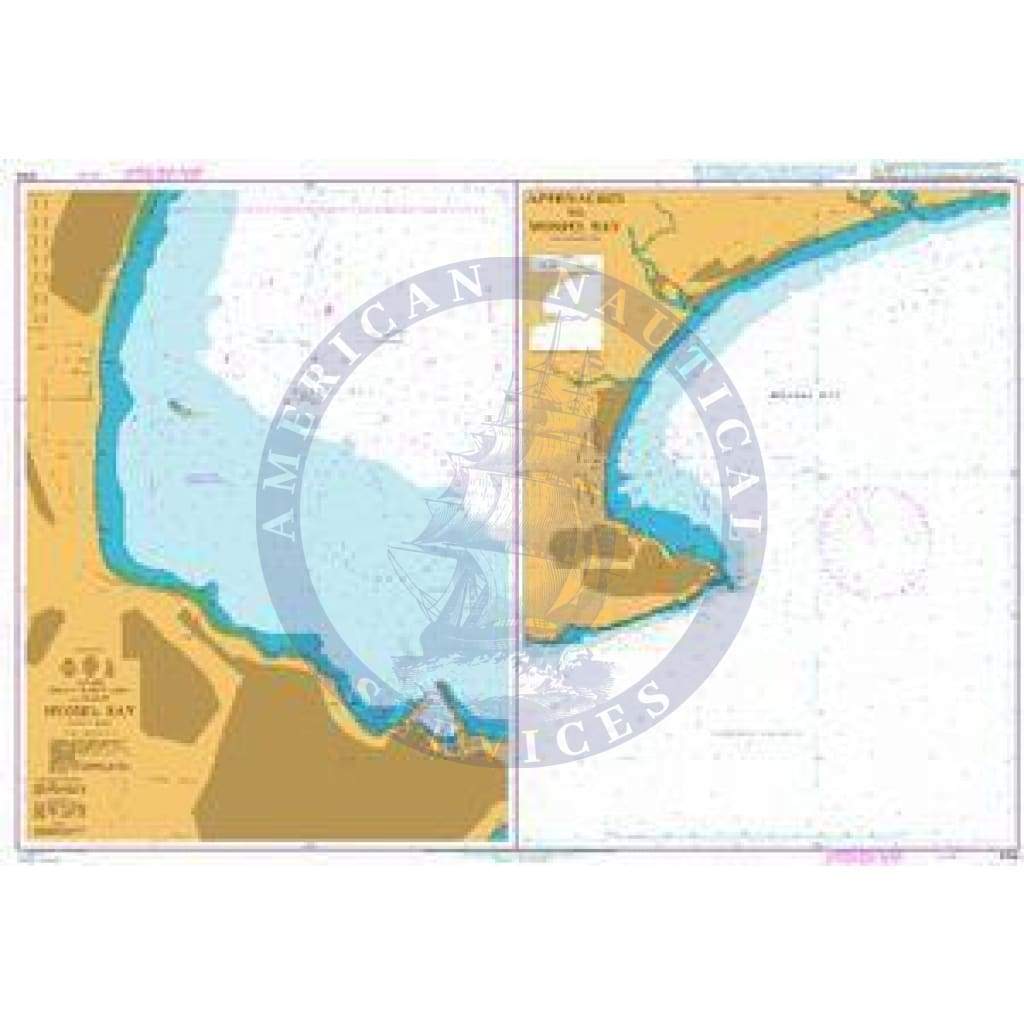 British Admiralty Nautical Chart 4154: Republic of South Africa, South Coast, Mossel Bay