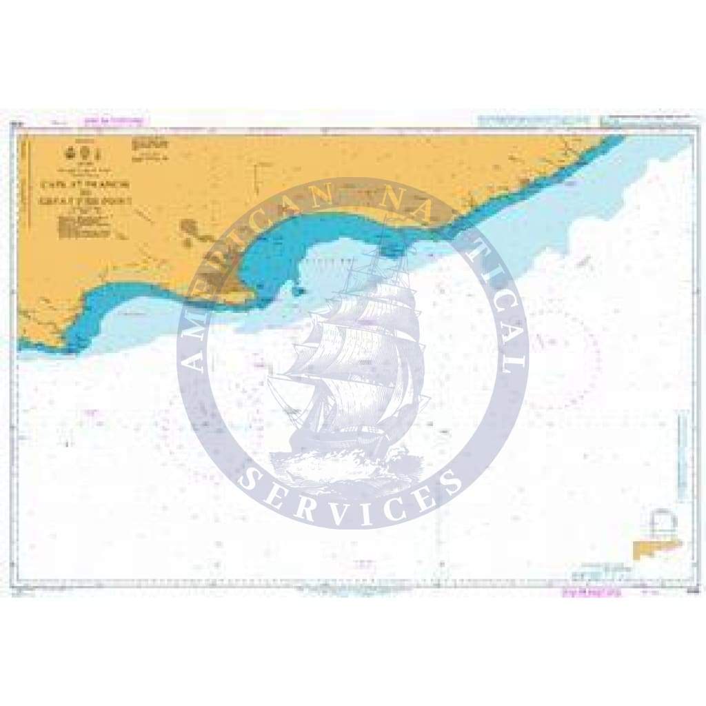 British Admiralty Nautical Chart 4156: Cape St Francis to Great Fish Point