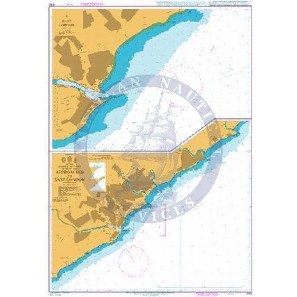 British Admiralty Nautical Chart  4162: Approaches to East London