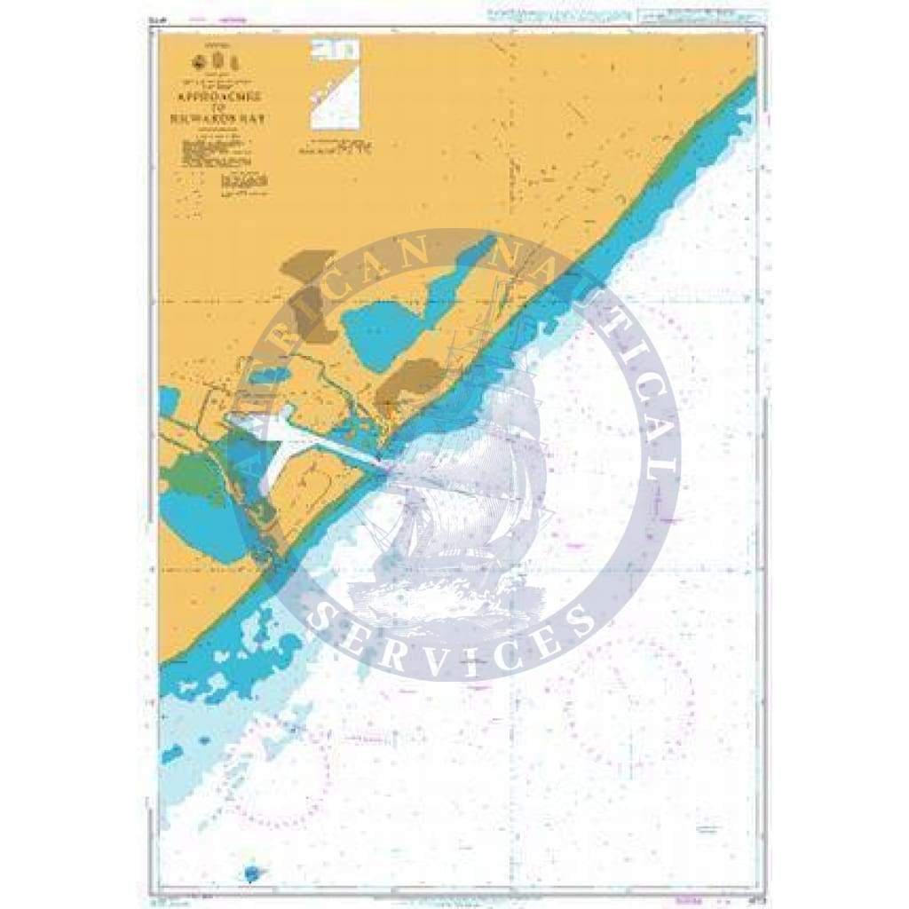 British Admiralty Nautical Chart 4173: Approaches to Richards Bay