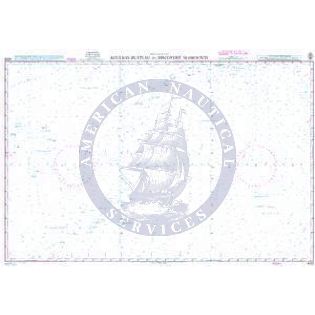 British Admiralty Nautical Chart 4205: South Atlantic Ocean, Agulhas Plateau to Discovery Seamounts