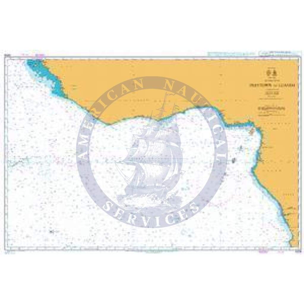 British Admiralty Nautical Chart 4209: Freetown to Luanda
