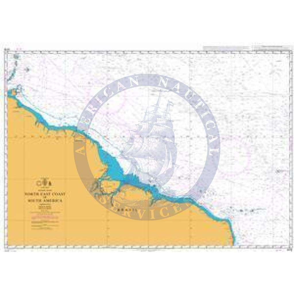 British Admiralty Nautical Chart  4216: North East Coast of South America