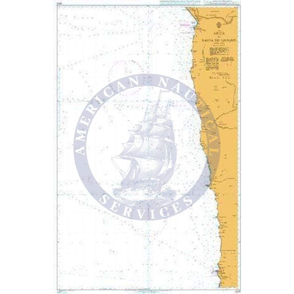 British Admiralty Nautical Chart  4218: Arica to Bahia de Iquique