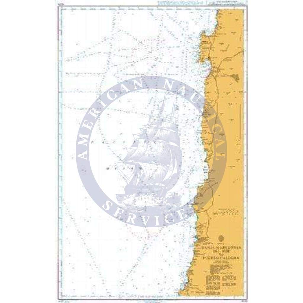 British Admiralty Nautical Chart  4225: Bahia Mejillones del Sur to Puerto Caldera