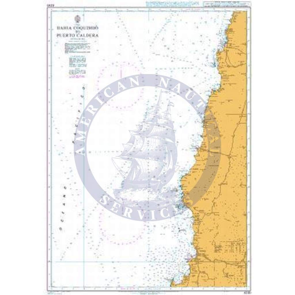 British Admiralty Nautical Chart  4230: Bahia Coquimbo to Puerto Caldera