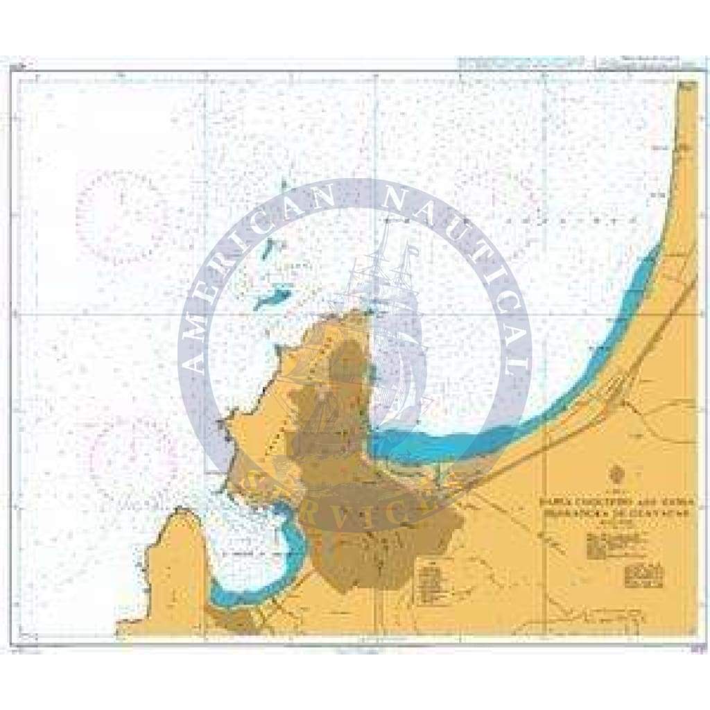 British Admiralty Nautical Chart 4237: Chile, Bahía Coquimbo and Bahía Herradura Guayacán