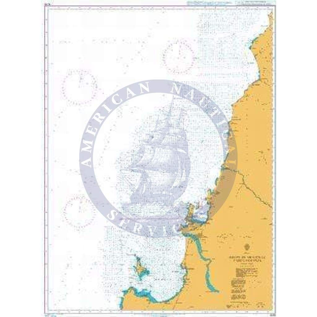 British Admiralty Nautical Chart 4246: Golfo de Arauco to Cabo Carranza