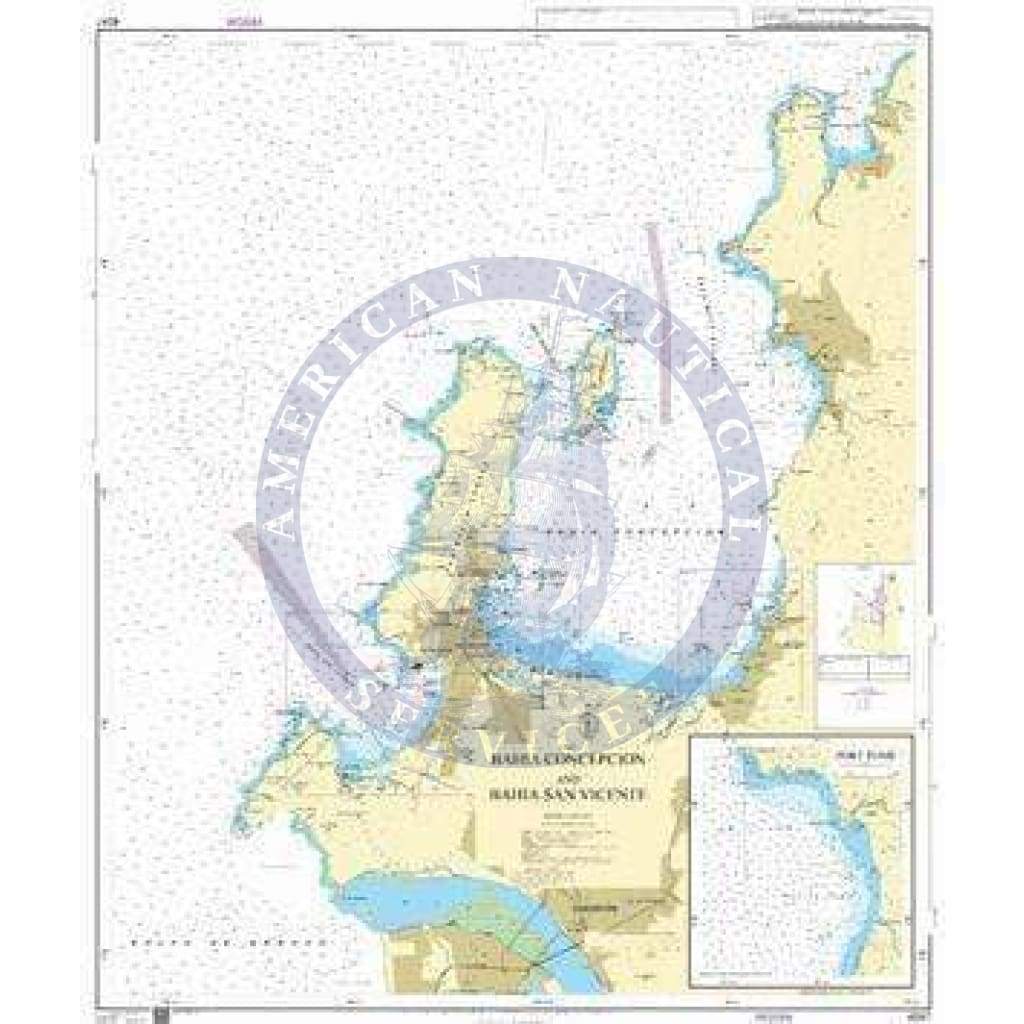 British Admiralty Nautical Chart 4247: Approaches to Bahia Concepcion and Bahia San Vicente