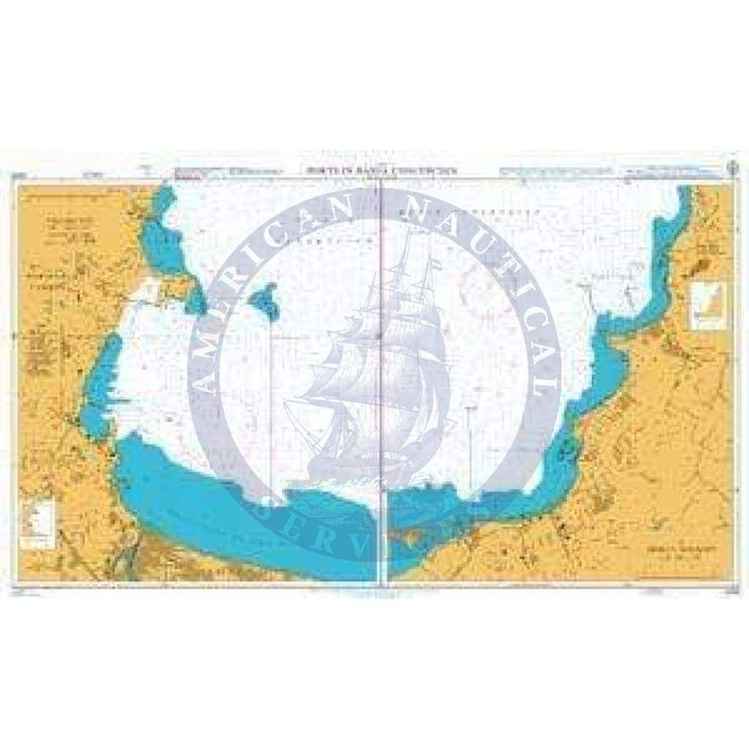 British Admiralty Nautical Chart 4248: Chile, Ports in Bahía Concepción