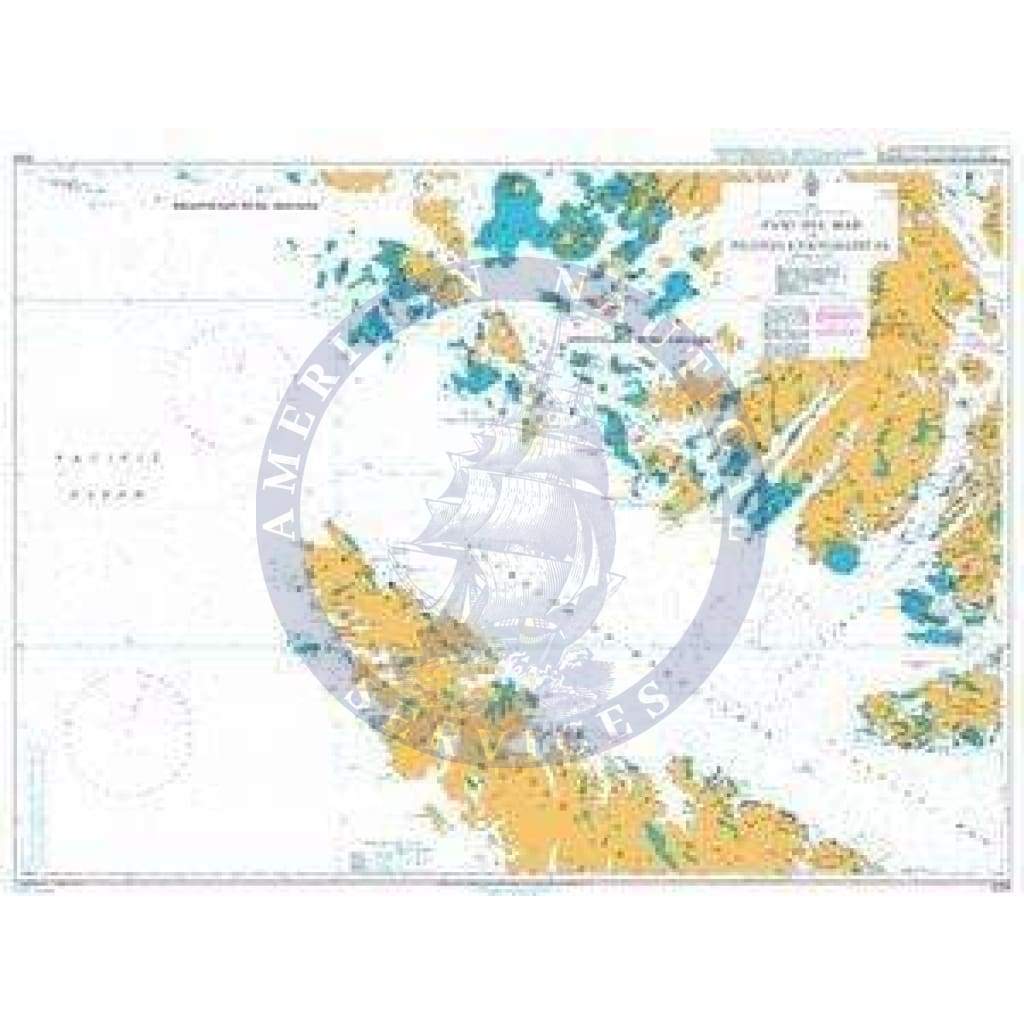 British Admiralty Nautical Chart  4264: Paso Del Mar to Islotes Evangelistas