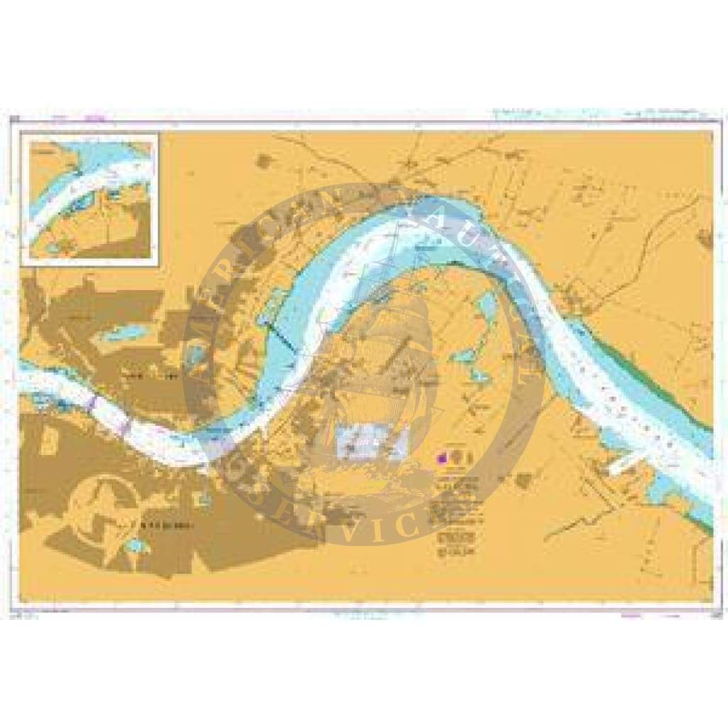 British Admiralty Nautical Chart  430: Aalborg