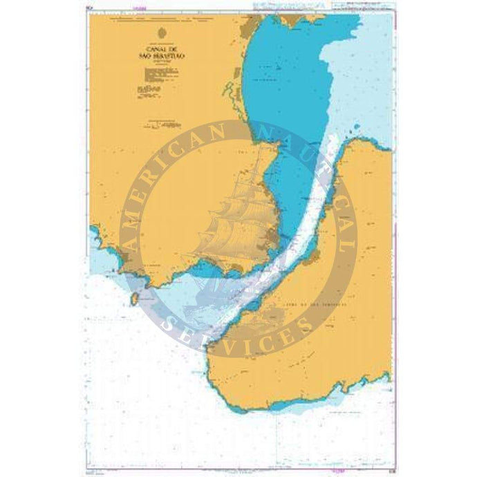 British Admiralty Nautical Chart 436: Canal de Sao Sebastiao