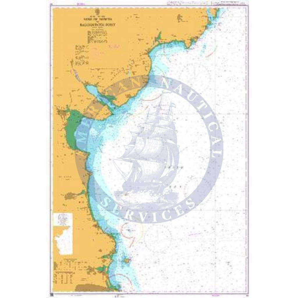 British Admiralty Nautical Chart 44: Nose of Howth to Ballyquintin Point