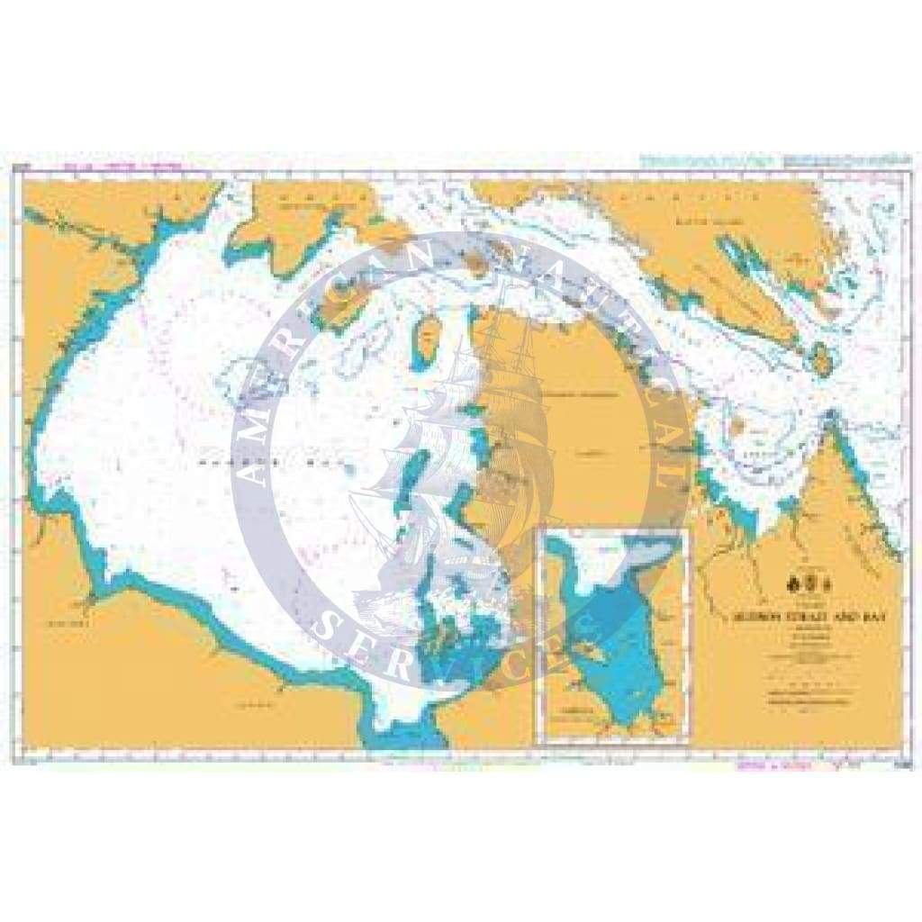 British Admiralty Nautical Chart 4406: Canada, Hudson Strait and Bay