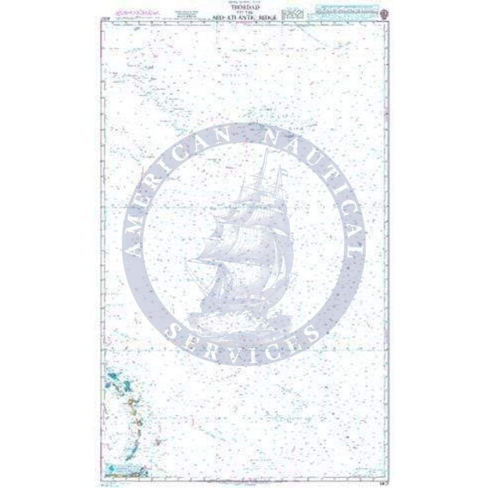 British Admiralty Nautical Chart 4407: North Atlantic Ocean, Trinidad to the Mid-Atlantic Ridge