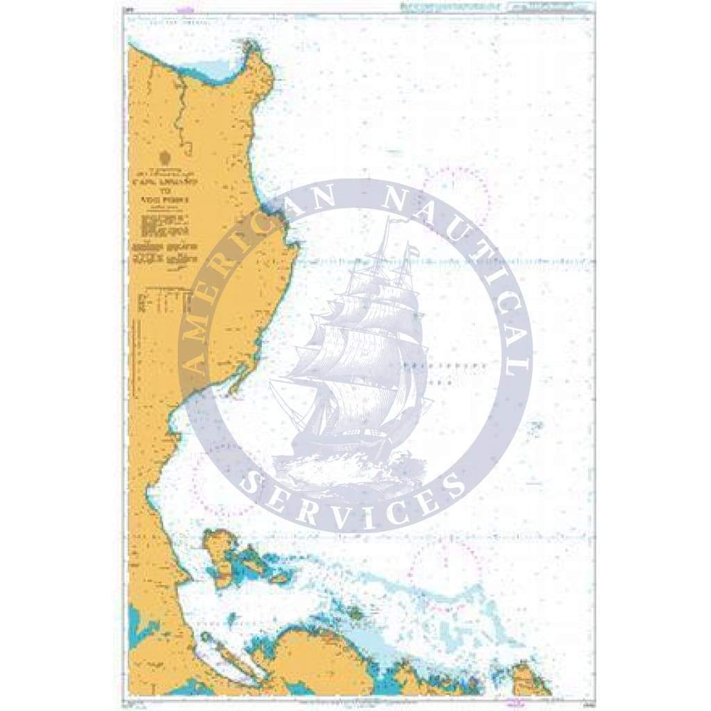 British Admiralty Nautical Chart 4412: Cape Engano to Yog Point