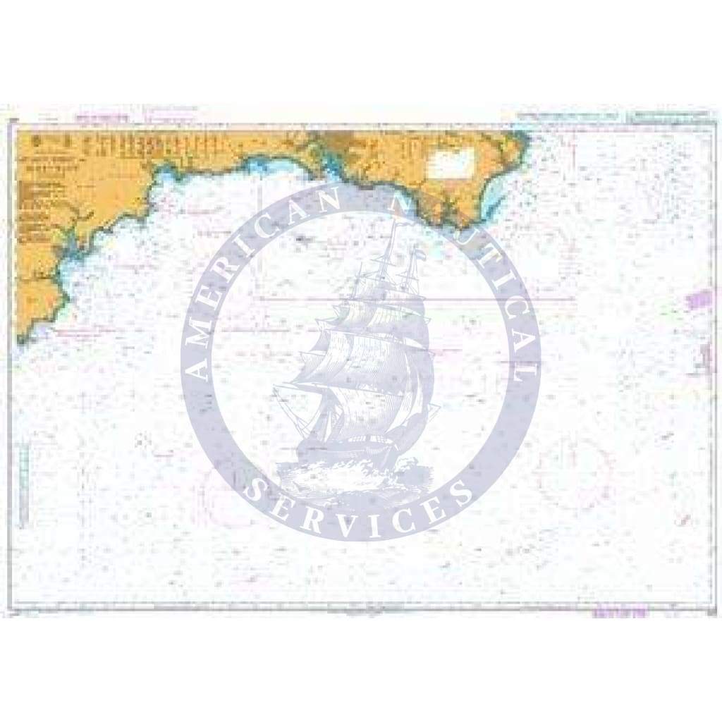 British Admiralty Nautical Chart 442: Lizard Point to Berry Head