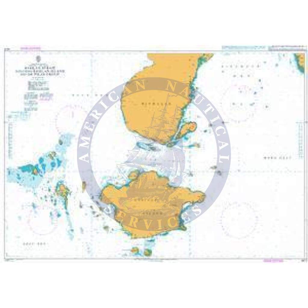 British Admiralty Nautical Chart 4470: Basilan Strait including Basilan Island and the Pilas Group