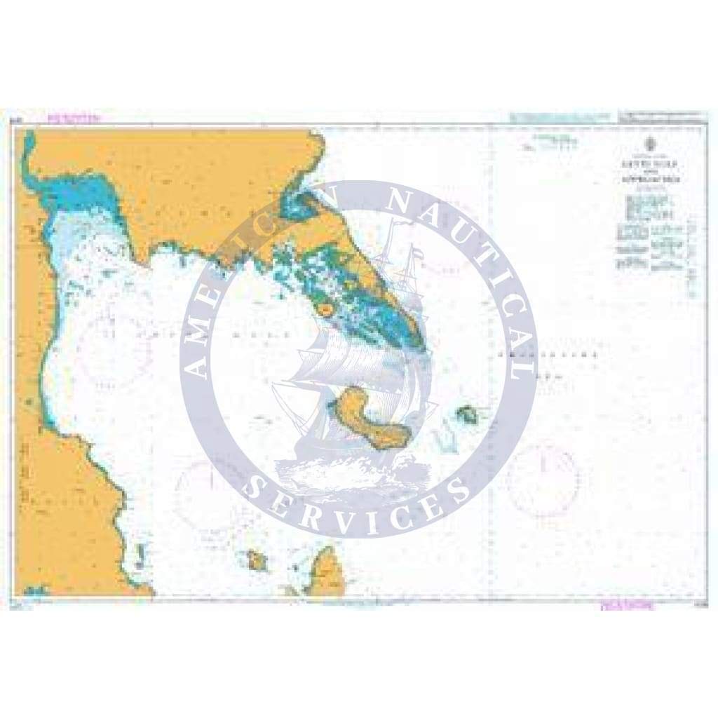British Admiralty Nautical Chart  4476: Leyte Gulf and Approaches