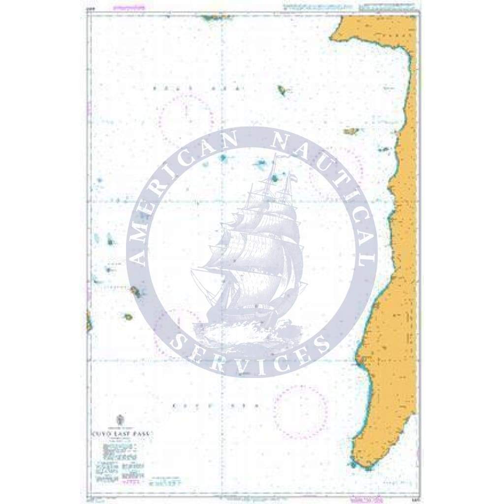 British Admiralty Nautical Chart 4481: Cuyo East Pass - Amnautical