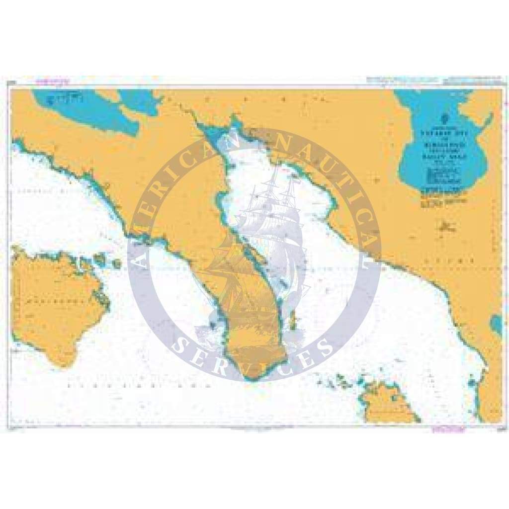 British Admiralty Nautical Chart 4488: Tayabas Bay to Burias Pass including Ragay Gulf