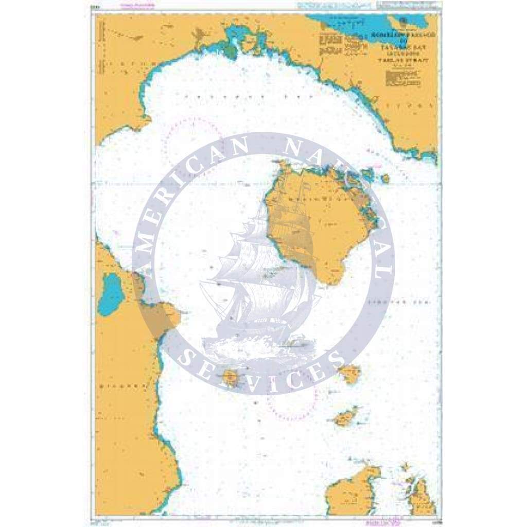 British Admiralty Nautical Chart  4489: Romblon Passage to Tayabas Bay including Tablas Strait