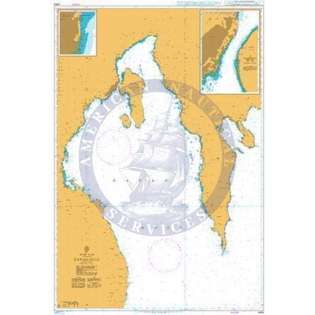 British Admiralty Nautical Chart 4494: Davao Gulf
