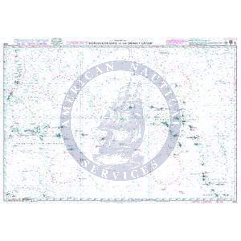 British Admiralty Nautical Chart 4506: Mariana Islands to the Gilbert Group (Kiribati)