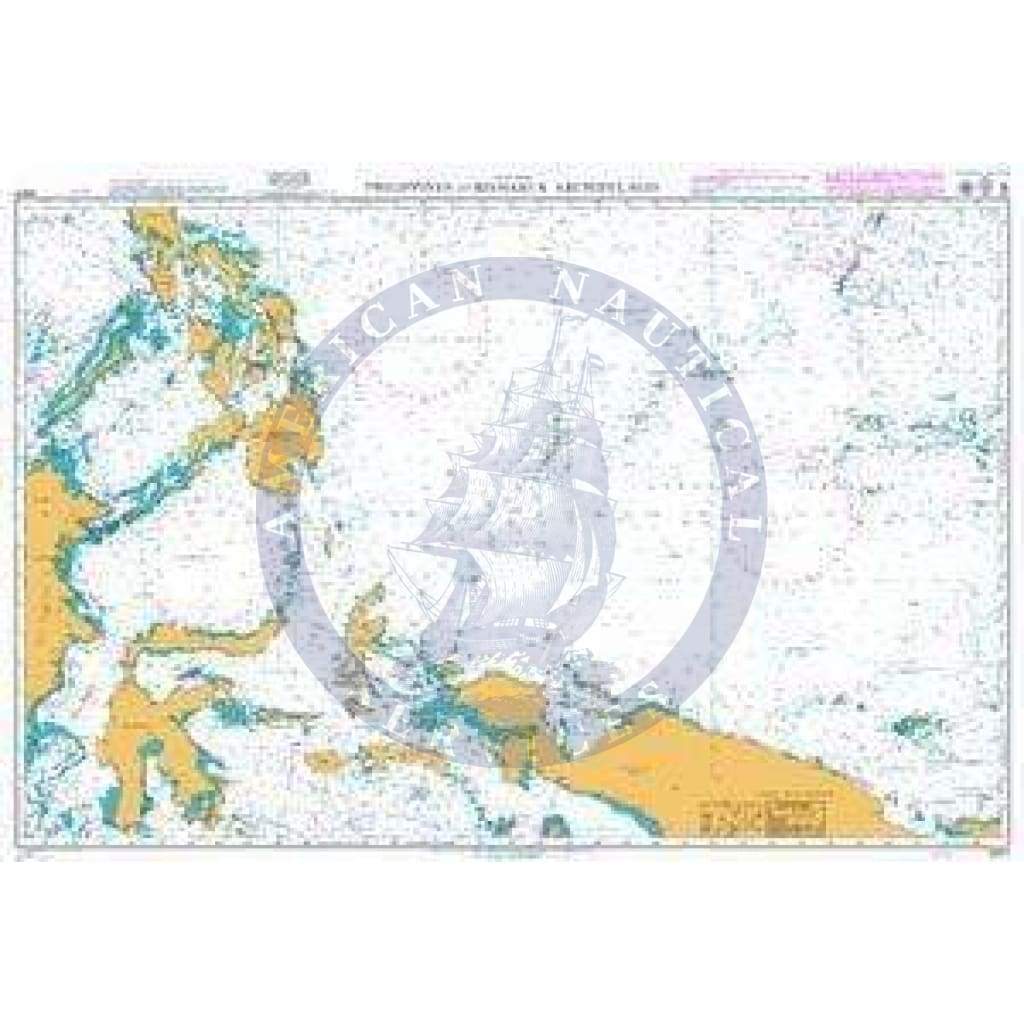 British Admiralty Nautical Chart 4507: Philippines to Bismarck Archipelago