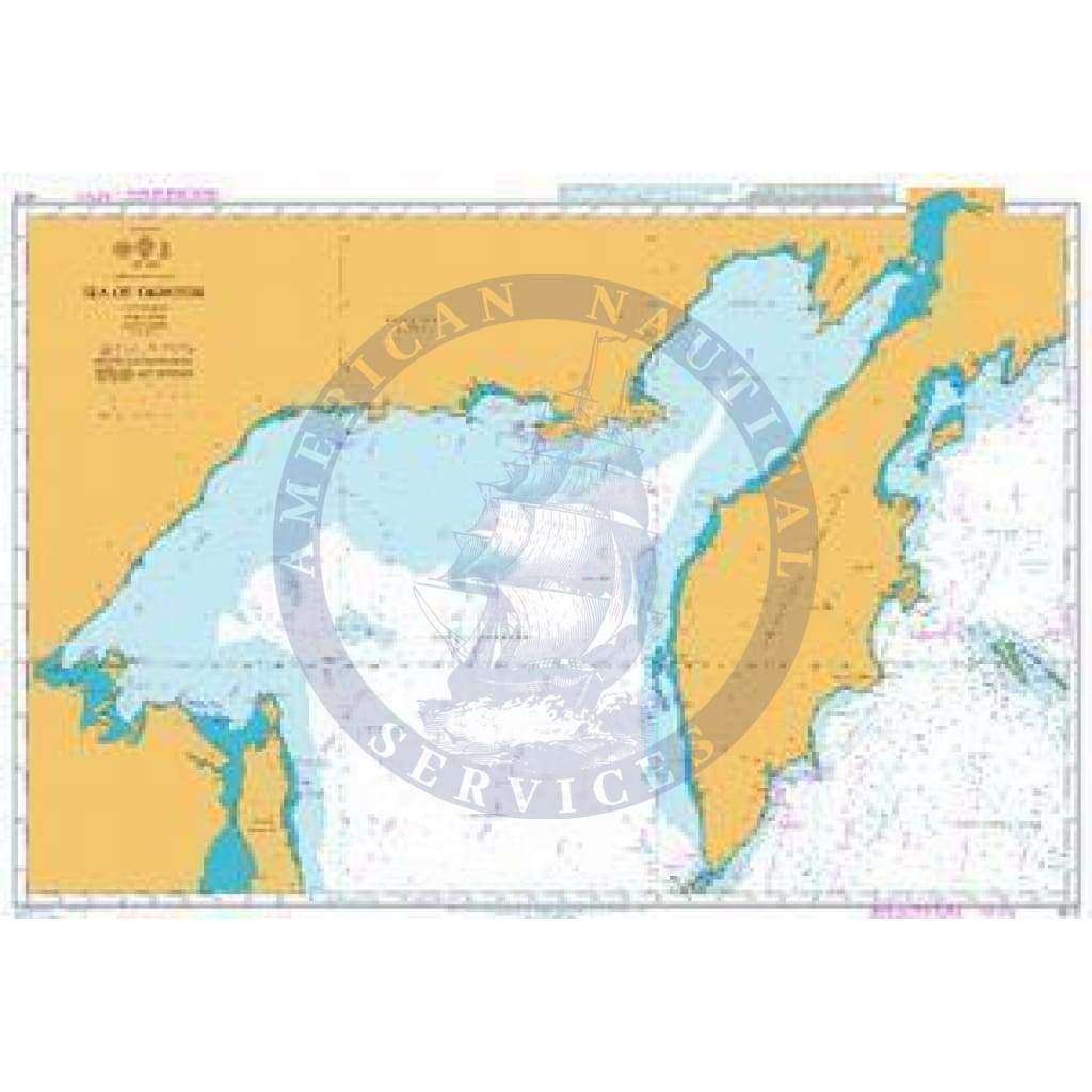British Admiralty Nautical Chart 4512: Sea of Okhotsk