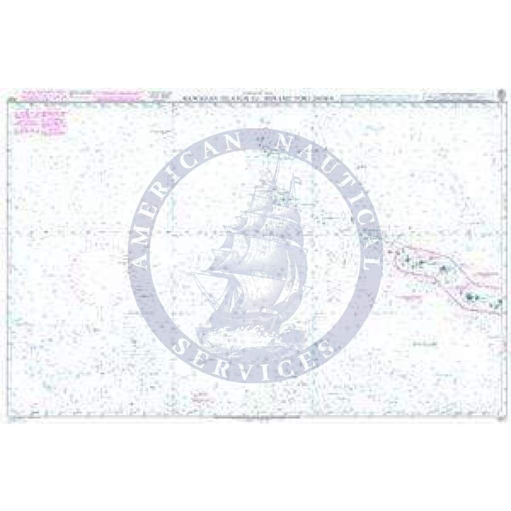 British Admiralty Nautical Chart 4521: Hawaiian Islands to Minami-tori Shima