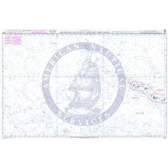 British Admiralty Nautical Chart 4521: Hawaiian Islands to Minami-tori Shima