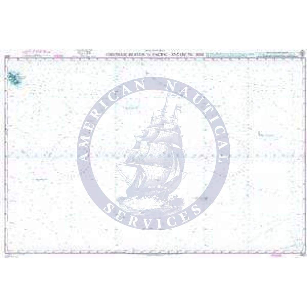 British Admiralty Nautical Chart 4612: Chatham Islands to Pacific-Antarctic Rise
