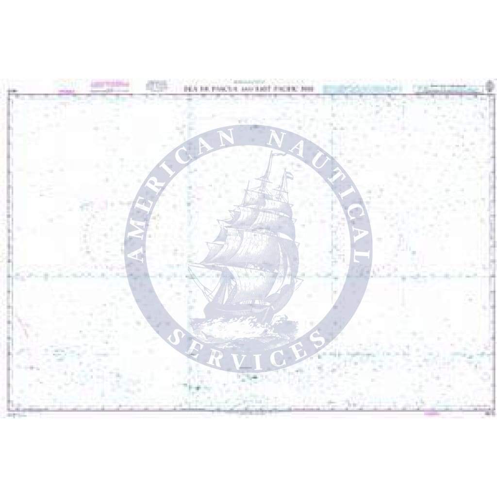 British Admiralty Nautical Chart 4615: Isla de Pascua and East Pacific Rise
