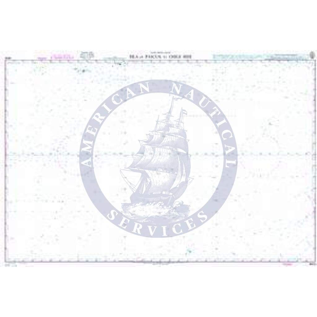 British Admiralty Nautical Chart 4616: Isla de Pascua to Chile Rise