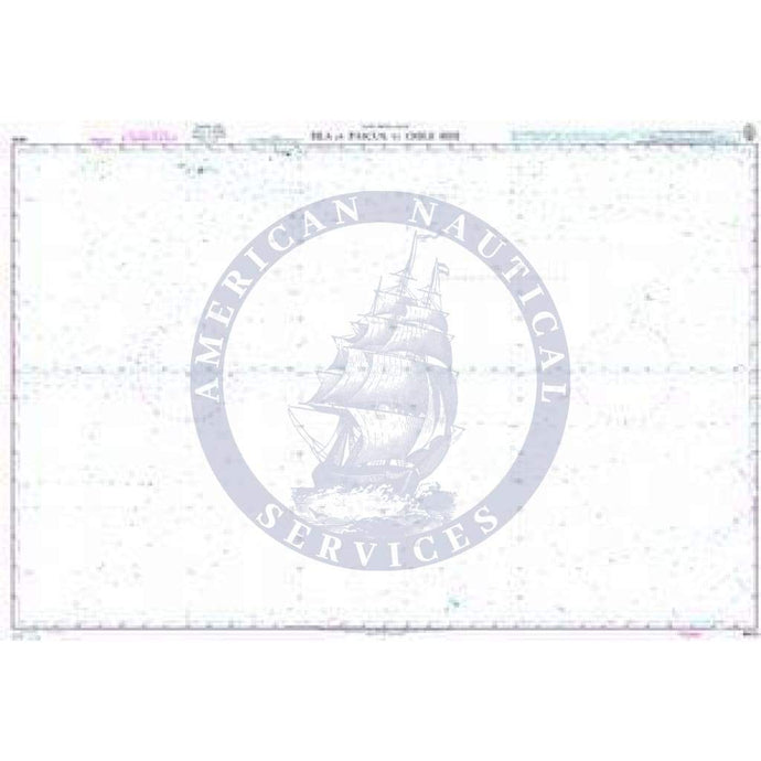 British Admiralty Nautical Chart 4616: Isla de Pascua to Chile Rise