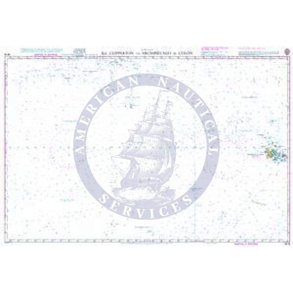 British Admiralty Nautical Chart 4618: Pacific Ocean, Île Clipperton to Archipiélago de Colón