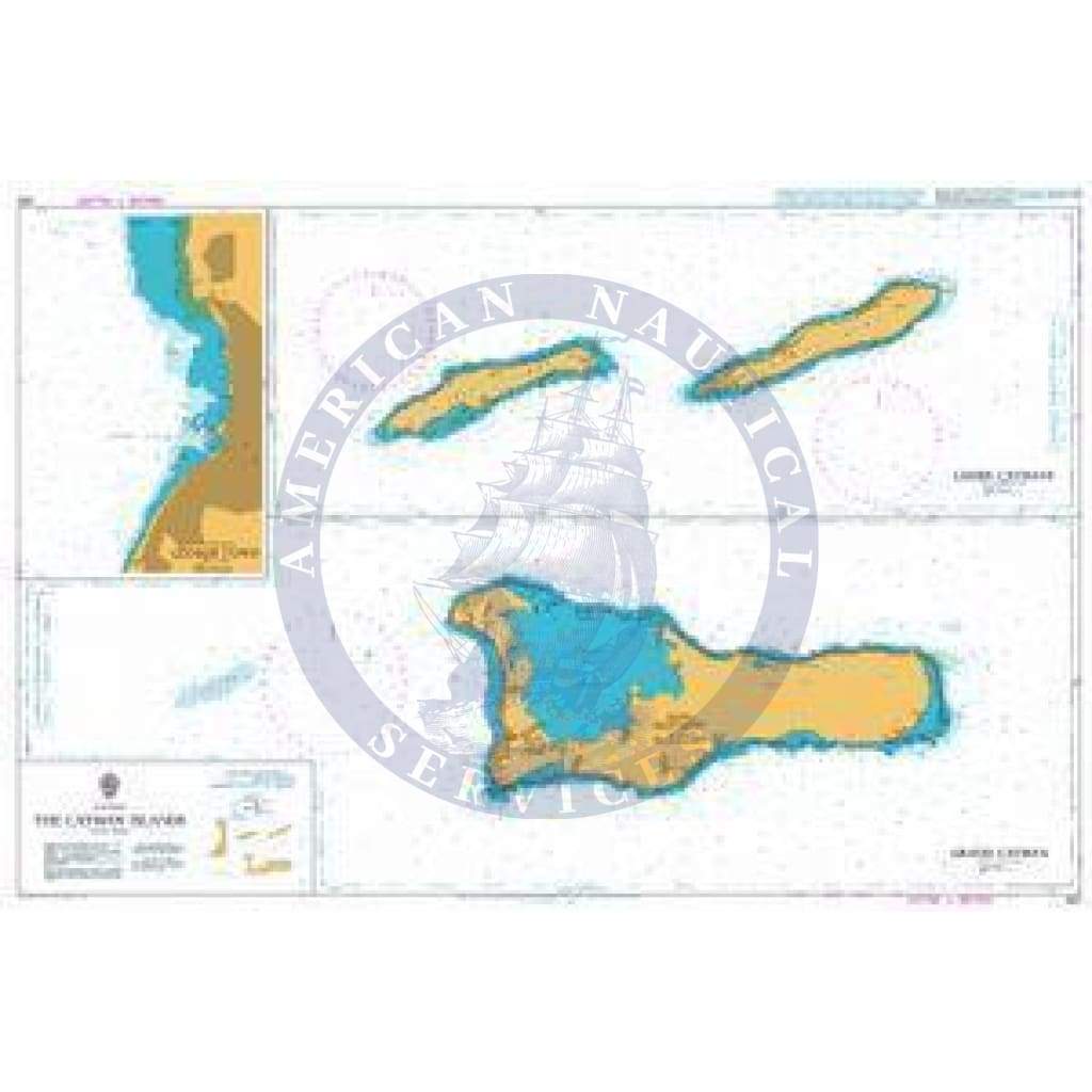 British Admiralty Nautical Chart  462: The Cayman Islands