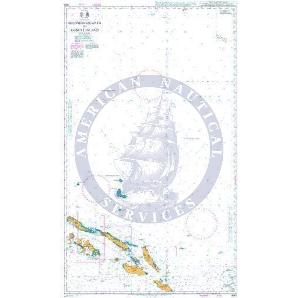 British Admiralty Nautical Chart 4623: Solomon Islands to Kosrae Island