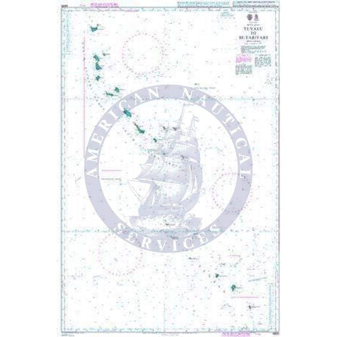 British Admiralty Nautical Chart 4625: Pacific Ocean, Tuvalu to Butaritari