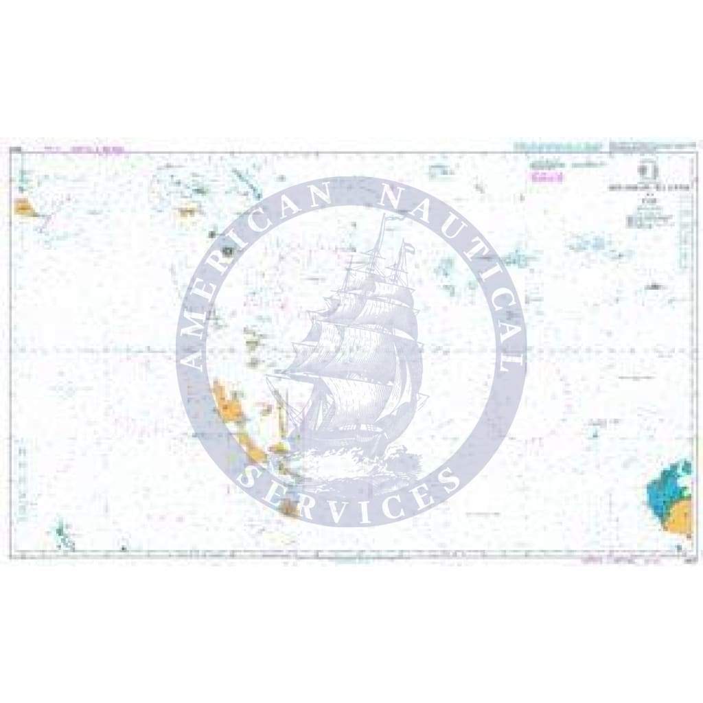 British Admiralty Nautical Chart  4633: Solomon Islands to Fiji