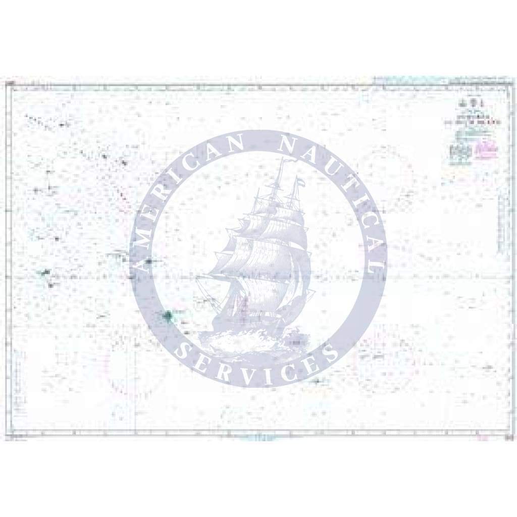 British Admiralty Nautical Chart  4655: Mururoa to Ducie Island