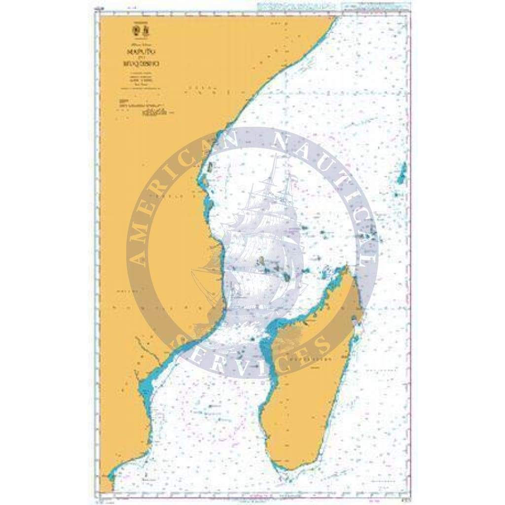 British Admiralty Nautical Chart  4701: Indian Ocean, Maputo to Muqdisho