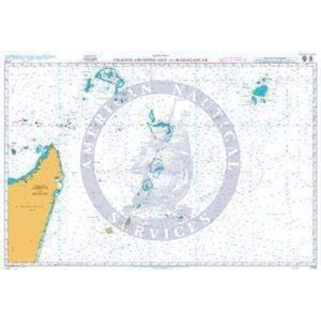 British Admiralty Nautical Chart  4702: Chagos Archipelago to Madagascar