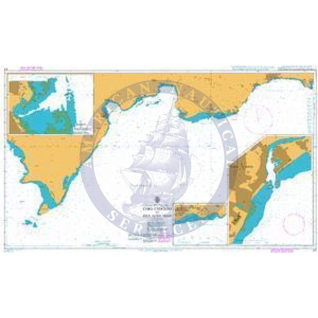 British Admiralty Nautical Chart 471: Cabo Caucedo to Isla Alto Velo