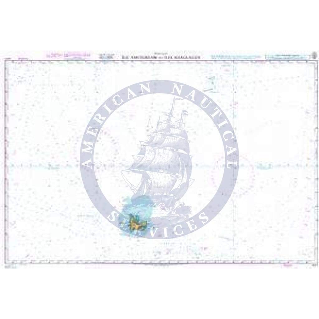 British Admiralty Nautical Chart 4711: Ile Amsterdam to Iles Kerguelen