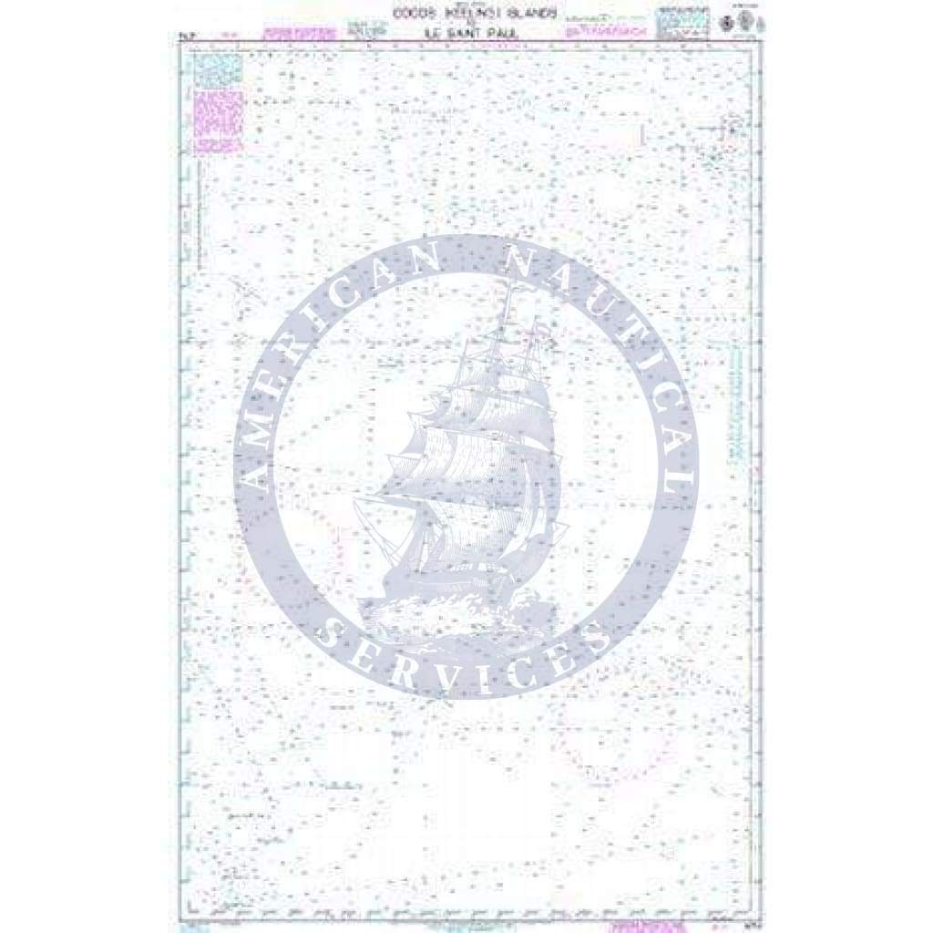 British Admiralty Nautical Chart 4714: Indian Ocean, Cocos (Keeling) Islands to Île Saint-Paul
