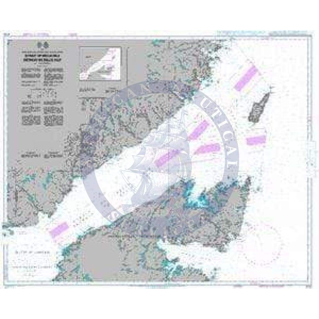 British Admiralty Nautical Chart  4735: Strait of Belle Isle / Detroit de Belle Isle